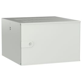 Шкаф настенный 19", 6U, 600х600мм, металл. дверь, серый, UNITBOX W, ITK UBW35-06U66-M
