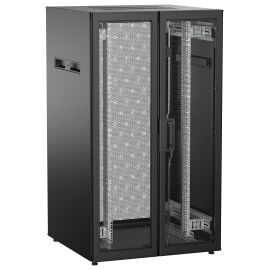 Шкаф напольный 19", 28U, 800х800мм, двуст.перф.дверь, зад.перф, черн, UNITBOX N, ITK UBN05-28U88-2PP