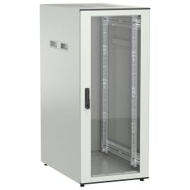 Шкаф напольный 19", 28U, 600х1000мм, стекл. перед. дверь, серый, UNITBOX N, ITK UBN35-28U61-G
