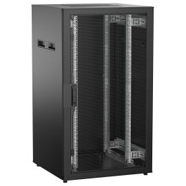Шкаф напольный 19", 28U, 800х800мм, перф.пер.дверь, зад.металл, черн, UNITBOX N, ITK UBN05-28U88-PM