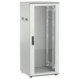 Шкаф напольный 19", 28U, 600х600мм, стекл. перед. дверь, серый, UNITBOX N, ITK UBN35-28U66-G