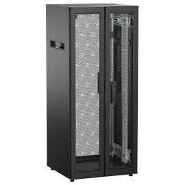 Шкаф напольный 19", 28U, 600х600мм, двуст.перф.дверь, зад.перф, черн, UNITBOX N, ITK UBN05-28U66-2PP