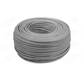Кабель UTP 2 пары, Кат.5e, внутр., 0,48мм, CCA, PVC, серый, 305м, SIBLAN T-402