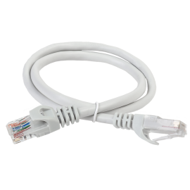 Патч-корд 4 пары, 2хRJ45, 0,2м, Кат.5e, UTP, серый, LSZH, ITK PC01-C5EUL-02M