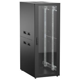 Шкаф напольный 19", 33U, 600х1000мм, стекл. перед. дверь, черный, UNITBOX N, ITK UBN05-33U61-G
