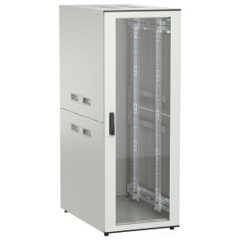 Шкаф напольный 19", 33U, 600х1000мм, стекл. перед. дверь, серый, UNITBOX N, ITK UBN35-33U61-G