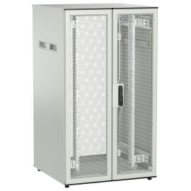 Шкаф напольный 19", 28U, 800х800мм, двуст.перф.дверь, зад.перф, сер, UNITBOX N, ITK UBN35-28U88-2PP