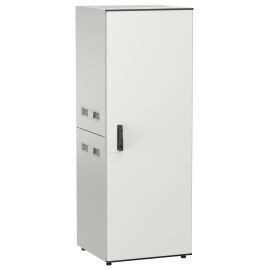 Шкаф напольный 19", 33U, 600х600мм, металл. перед. дверь, серый, UNITBOX N, ITK UBN35-33U66-M