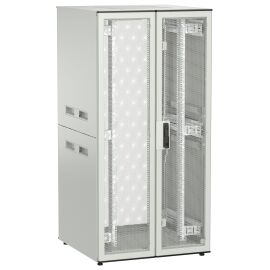 Шкаф напольный 19", 33U, 800х800мм, двуст.перф.дверь, зад.перф, серый, UNITBOX N, ITK UBN35-33U88-2PP