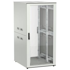 Шкаф напольный 19", 33U, 800х1000мм, стекл.пер.дверь, зад.перф, серый, UNITBOX N, ITK UBN35-33U81-GP