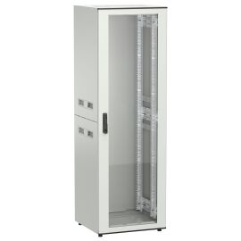 Шкаф напольный 19", 38U, 600х600мм, стекл. перед. дверь, серый, UNITBOX N, ITK UBN35-38U66-G