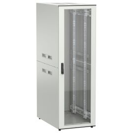 Шкаф напольный 19", 38U, 600х1000мм, стекл.перед.дверь, серый, UNITBOX N, ITK UBN35-38U61-G