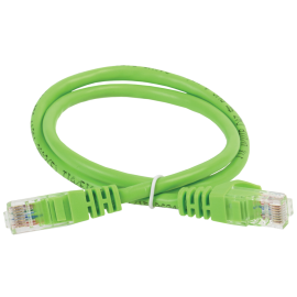 Патч-корд 4 пары, 2хRJ45, 0,5м, Кат.5e, UTP, зеленый, PVC, ITK PC02-C5EU-05M