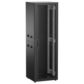 Шкаф напольный 19", 38U, 600х600мм, перф. перед. дверь, черный, UNITBOX N, ITK UBN05-38U66-P