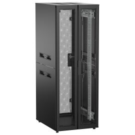 Шкаф напольный 19", 33U, 600х800мм, двуст.перф.дверь, зад.перф, черный, UNITBOX N, ITK UBN05-33U68-2PP