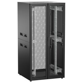 Шкаф напольный 19", 33U, 800х800мм, двуст.перф.дверь, зад.перф, черный, UNITBOX N, ITK UBN05-33U88-2PP