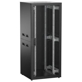 Шкаф напольный 19", 38U, 800х800мм, перф.пер.дверь, зад.металл, черн, UNITBOX N, ITK UBN05-38U88-PM