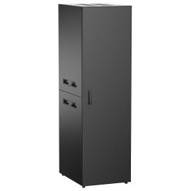 Шкаф напольный 19", 42U, 600х800мм, металл. перед. дверь, черный, UNITBOX N, ITK UBN05-42U68-M