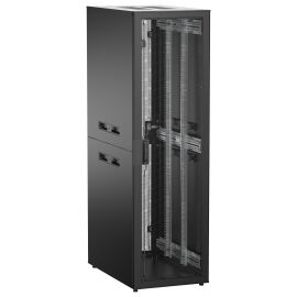 Шкаф напольный 19", 42U, 600х1000мм, перфорированные двери, черный, UNITBOX N, ITK UBN05-42U61-PP