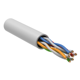 Кабель UTP 4 пары, Кат.5e, внутр., 0,51мм, PVCLS нг(А)-LSLTx, белый, 305м, ITK LC1-C5E04-128