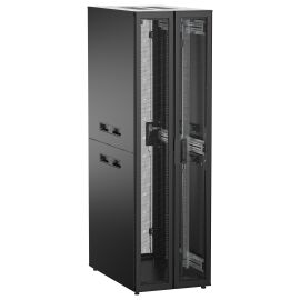 Шкаф напольный 19", 42U, 600х1000мм, двуст.перф.дверь, зад.перф, черный, UNITBOX N, ITK UBN05-42U61-2PP