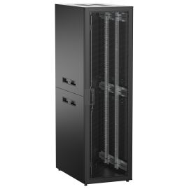 Шкаф напольный 19", 42U, 600х1000мм, перф. перед. дверь, черный, UNITBOX N, ITK UBN05-42U61-P