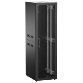 Шкаф напольный 19", 42U, 600х800мм, перф. перед. дверь, черный, UNITBOX N, ITK UBN05-42U68-P