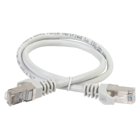 Патч-корд 4 пары, 2хRJ45, 10м, Кат.6, FTP, серый, LSZH, ITK PC01-C6FL-10M
