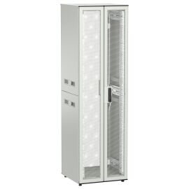 Шкаф напольный 19", 42U, 600х600мм, двуст.перф.дверь, зад.перф, серый, UNITBOX N, ITK UBN35-42U66-2PP