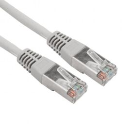 Патч-корд 4 пары, 2хRJ45, 1м, Кат.5e, UTP, серый, CCA, LSZH, REXANT 18-8002