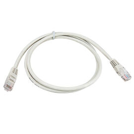 Патч-корд 4 пары, 2хRJ45, 1м, Кат.5e, UTP, серый, PVC, REXANT 18-1002