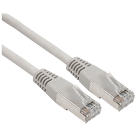 Патч-корд 4 пары, 2хRJ45, 3м, Кат.6, FTP, серый, CCA, PVC, REXANT 18-8106-1