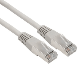Патч-корд 4 пары, 2хRJ45, 2м, Кат.6, FTP, серый, CCA, PVC, REXANT 18-8105-1