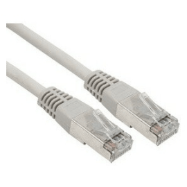 Патч-корд 4 пары, 2хRJ45, 1м, Кат.6, FTP, серый, CCA, PVC, REXANT 18-8102-1