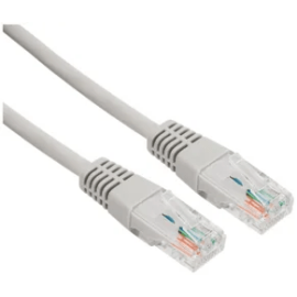 Патч-корд 4 пары, 2хRJ45, 3м, Кат.5e, UTP, серый, LSZH, CCA, REXANT 18-8006