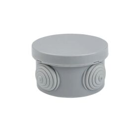 Коробка распределительная КМР-040-039, 4 ввода, наружная, 85х40мм, серая, EKF plc-kmr-040-039