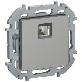 IEKINSPIRIA Розетка телефонная RJ11 6738221 алюминий IEK