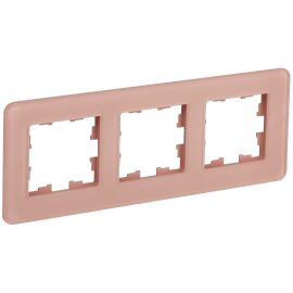 BRITE Рамка 3-местная РУ-3-2-Бр стекло дымчатый RE IEK