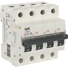 ARMAT Автоматический выключатель M10N 4P D 16А IEK