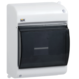Корпус пластиковый КМПн 2/4, IP30, белый, IEK MKP42-N-04-30-12