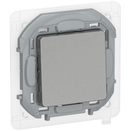 IEKINSPIRIA Переключатель 1-клавишный схема 6 10АХ IP44 безвинтовые зажимы 6736721 алюминий IEK