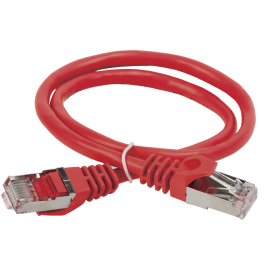 Патч-корд 4 пары, 2хRJ45, 5м, Кат.5e, FTP, красный, PVC, ITK PC04-C5EF-5M