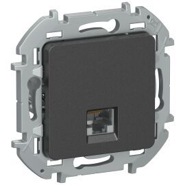 IEKINSPIRIA Розетка компьютерная RJ45 категория 6 UTP 6738331 антрацит IEK