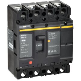 Выключатель автоматический ВА88-31 4P 63А 25кА MASTER IEK