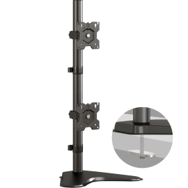 Кронштейн для двух мониторов 13"-34" настольный, черный, D208FS