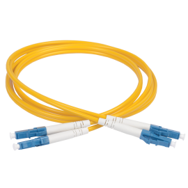 Шнур оптический LC/UPC-LC/UPC, SM 9/125, 1м, Duplex OS2, желтый, ITK FPC09-LCU-LCU-C2L-1M
