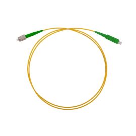 Шнур оптический FC/APC-SC/APC, SM, 1м, Simplex, желтый, ССД 130201-03037