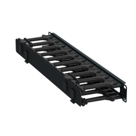Органайзер горизонтальный 19", 1U, черный, ITK ZP-CC05-01U-H-R