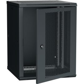 ITK Шкаф LINEA W 15U 600х600мм дверь перфорированная черный RAL9005
