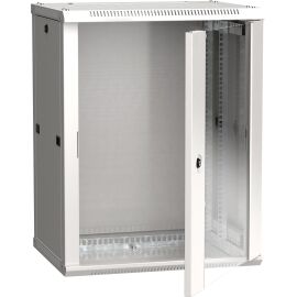 ITK Шкаф LINEA W 15U 600х450мм дверь стекло серый RAL7035
